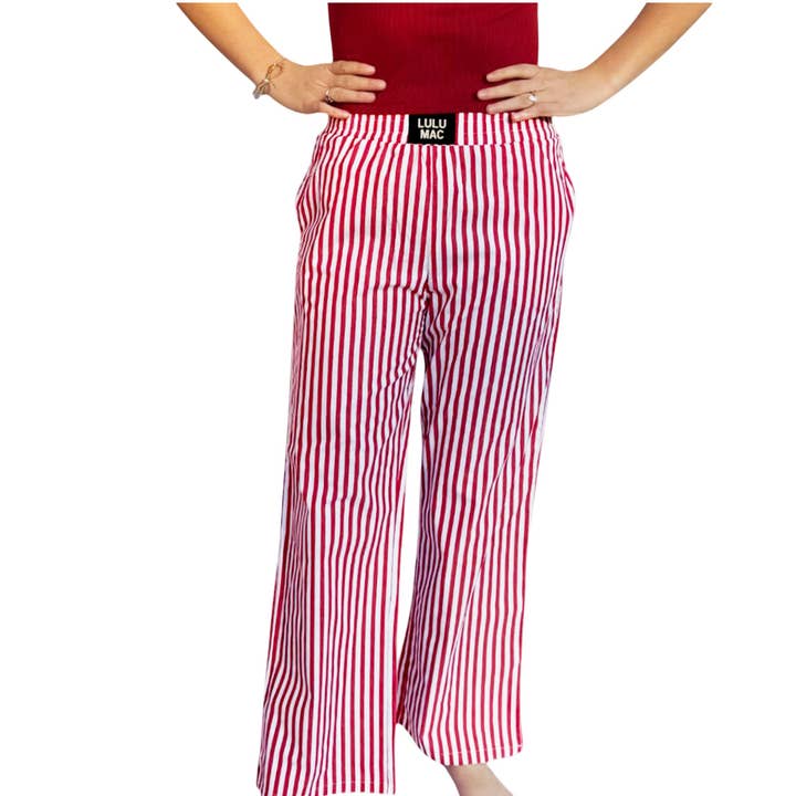 PAST- RED STRIPED PANT for wholesale on Faire0