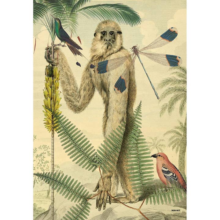 NIN-NIT Wall-Art| Gibbon for wholesale by NIN-NIT