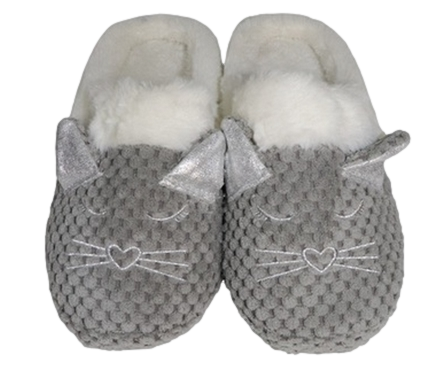 MB SMERWICK SA - Vente Chaussons – femme - Chaussons d’intérieur pour femmes motif chat en fourrure - 2 couleurs - tailles 36 à 41 - MB SMERWICK SA0