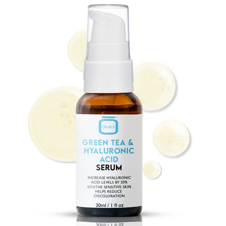 Omic+ Green Tea And Hyaluronic Serum - Soothe Sensitive Skin 30ml for wholesale by Omic Skincare