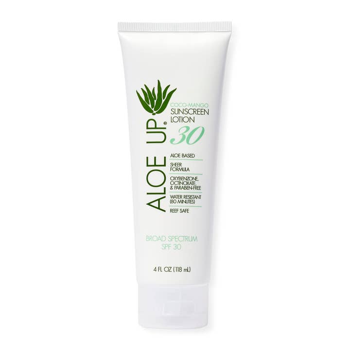 White Collection SPF 30 Sunscreen Lotion 4oz for wholesale by Aloe Up Sun & Skincare