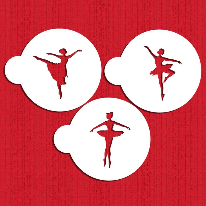 Ballerina Cookie Stencil för wholesale av Designer Stencils