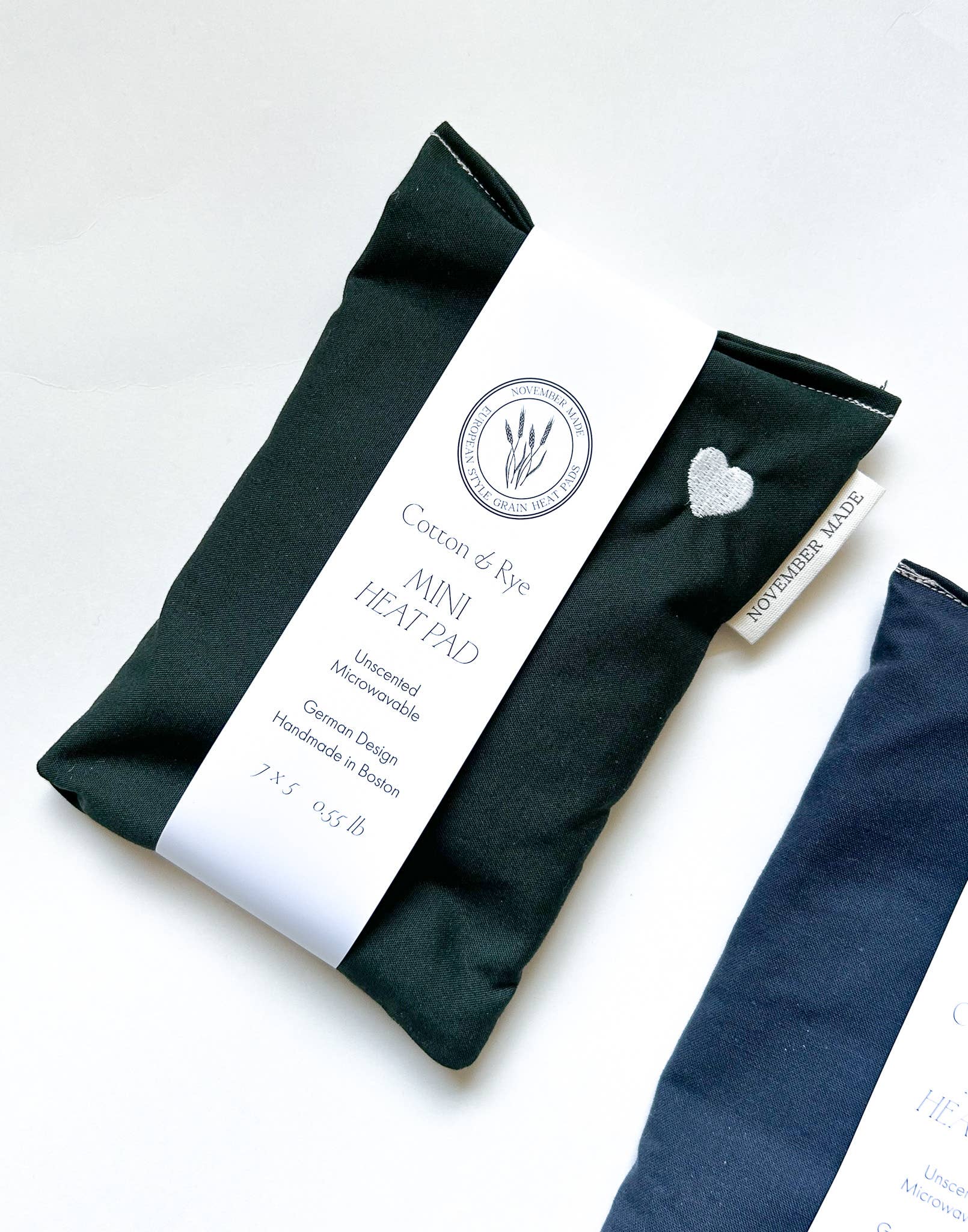 November Made - Wholesale Heating Pad - Neutral Mini Heart Heat Pad - Embroidered7