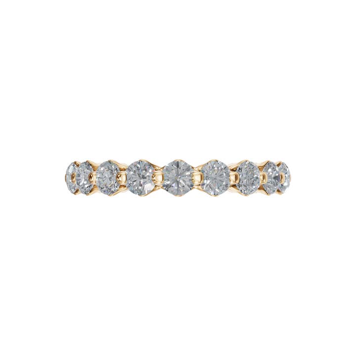 14K Gold Diamond Eternity Ring, Stackable Diamond Ring for wholesale by PureYou Jewelry