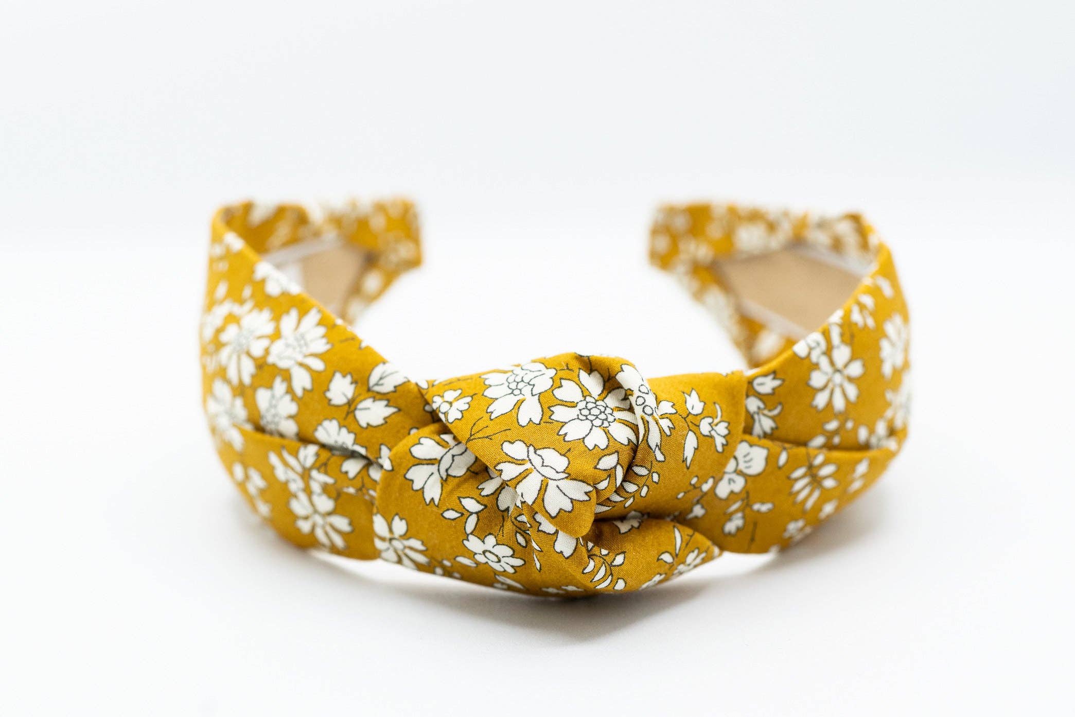 Maddie and Me Handmade - Wholesale Fashion Headband - Kids - Liberty of London Spring Floral Headband | Mustard