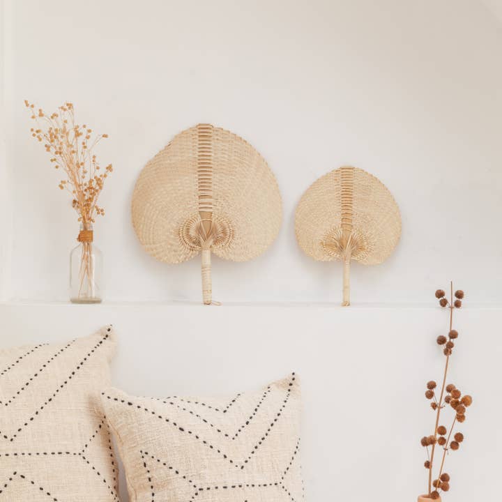 Village Thrive - Wholesale Wall Accent - Woven Paradisio Fan in Blonde6