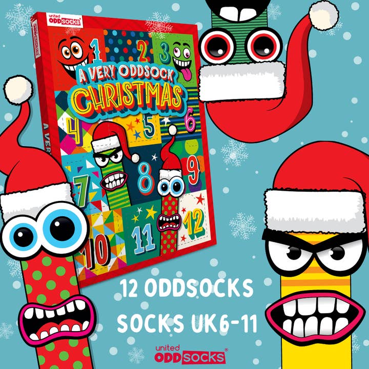 Sock Academy - Vendita all'ingrosso Calzini - Uomo - Calendario dell'Avvento natalizio di 12 giorni da uomo | United Oddsocks1