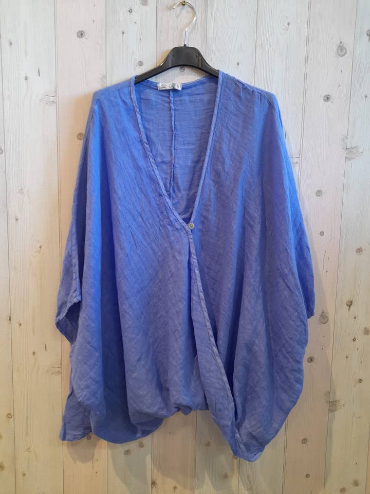 Linen & More – Engroshandel Bluse - Dame – Oversize bluse i 100 % hør1