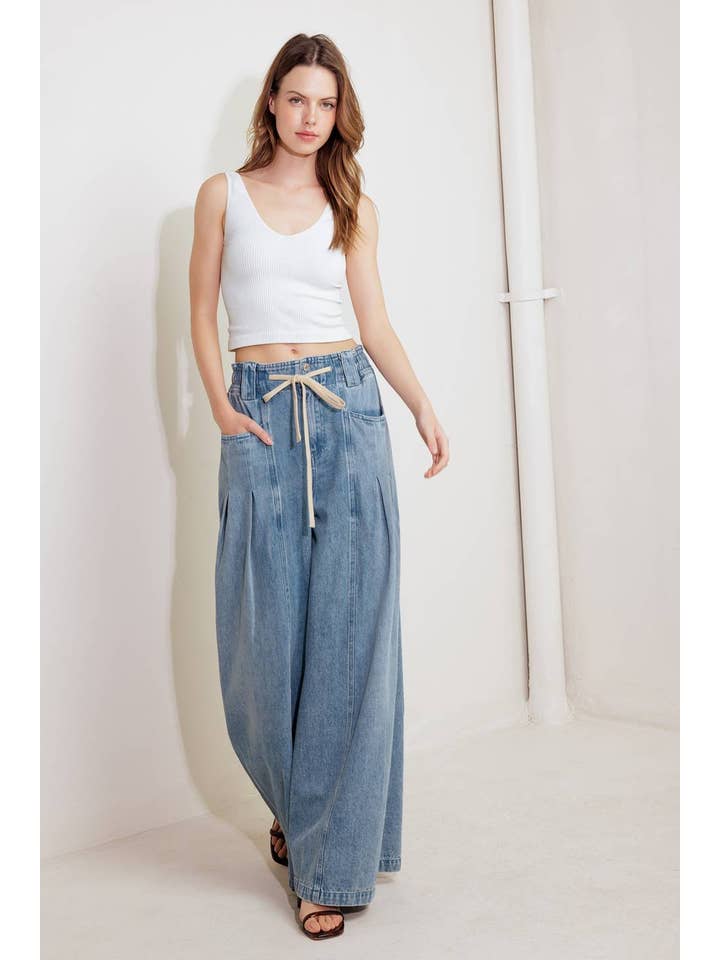 A washed denim pant - FP1679 for wholesale on Faire