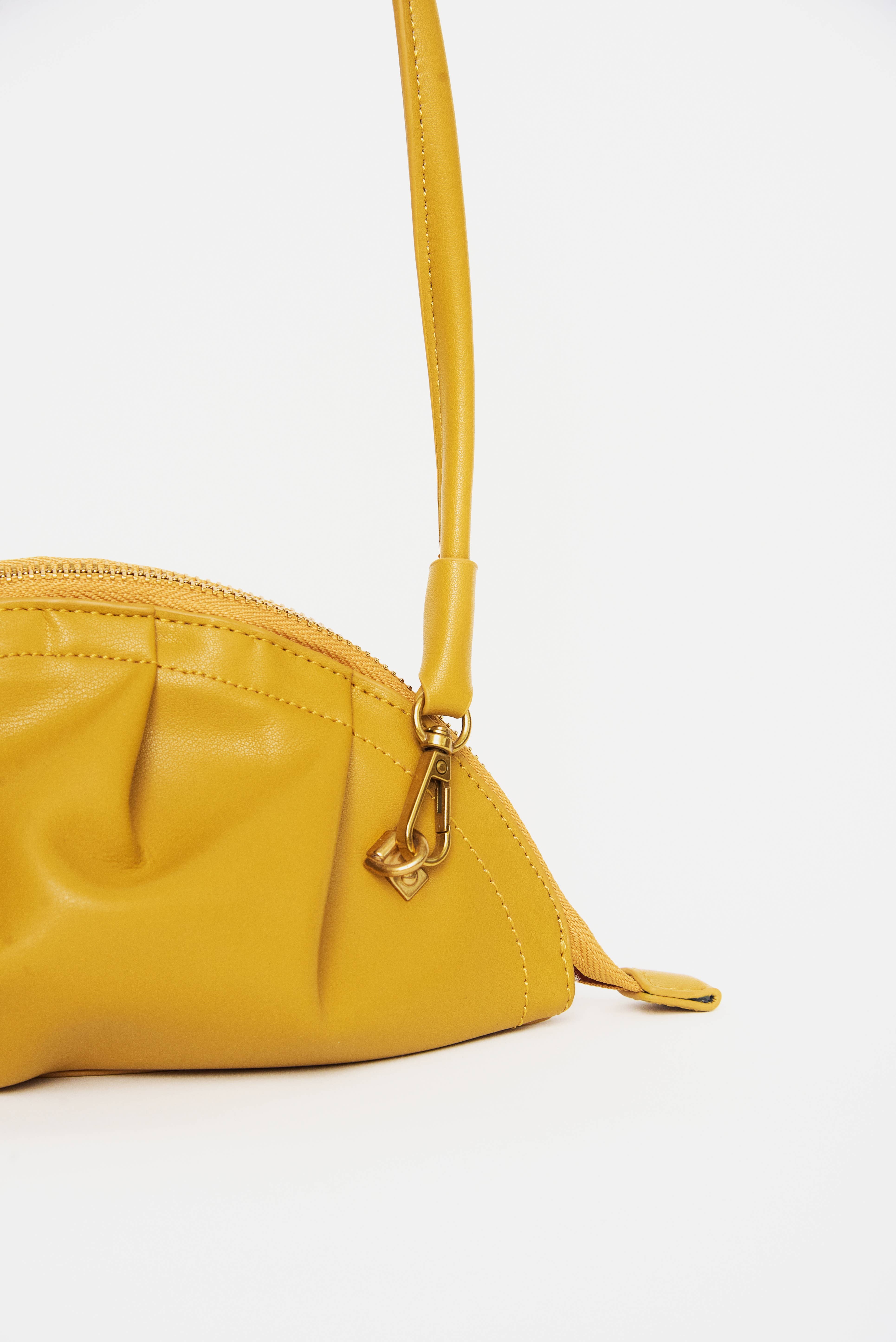 Yunyinrose - Wholesale Top Handle Bag - Women's - Gyoza bag mustard mini cowhide3