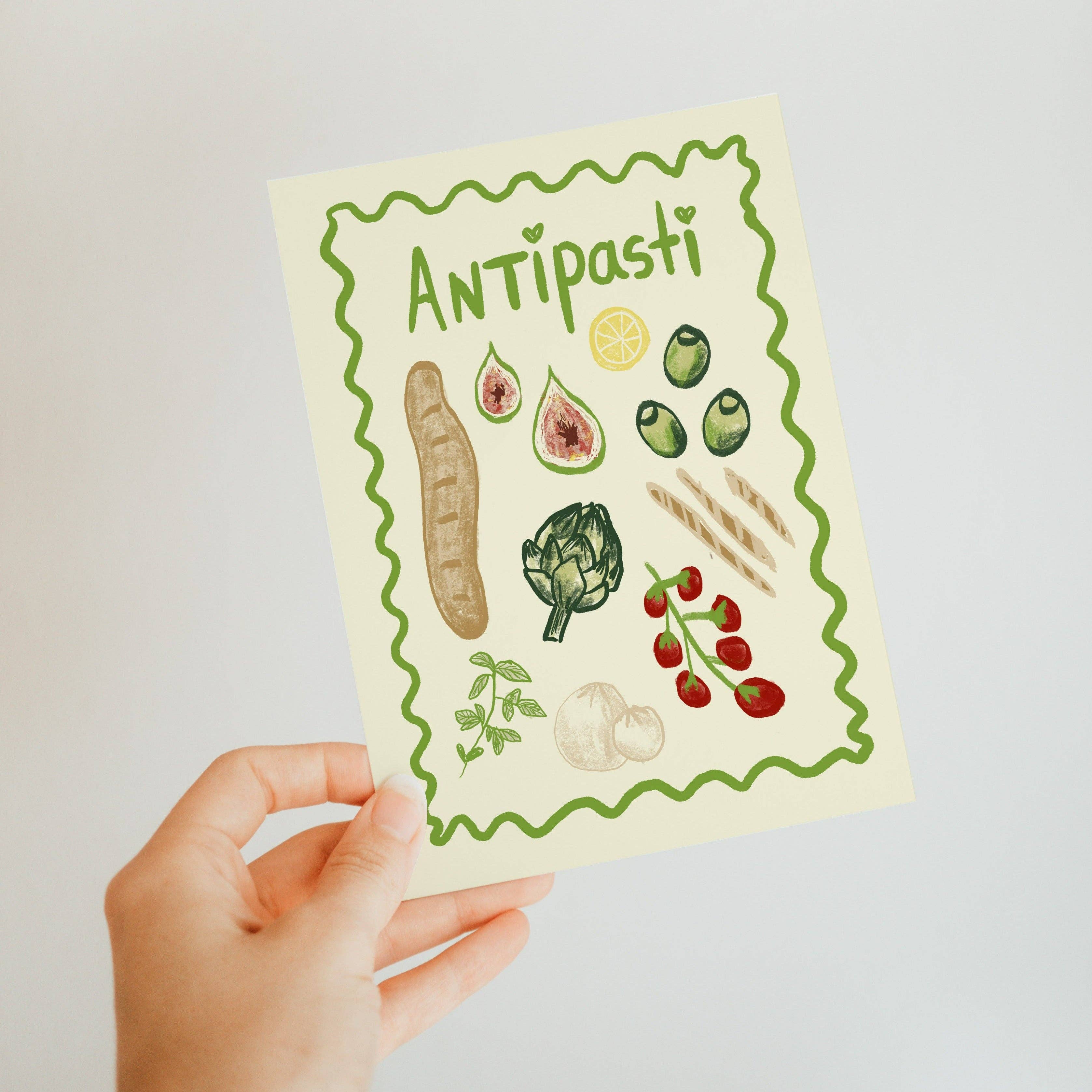 Studio Dolci - Wholesale Postcard - POSTCARD ANTIPASTI1