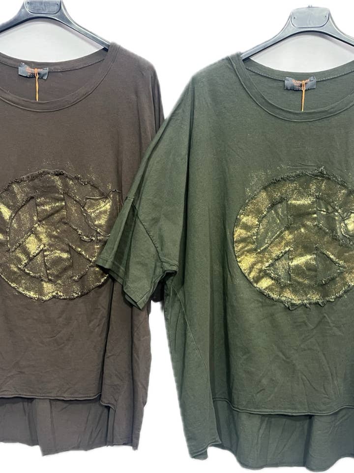 Vrede Korte Mouw Tops voor wholesale door Marisima by Urban Mangoz