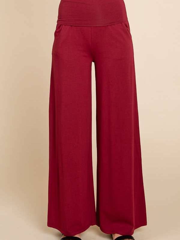 Culture Code - Wholesale Pants - Women's - CJP1763 - FOLDABLE WAIST BAND PALAZZO PANTS15