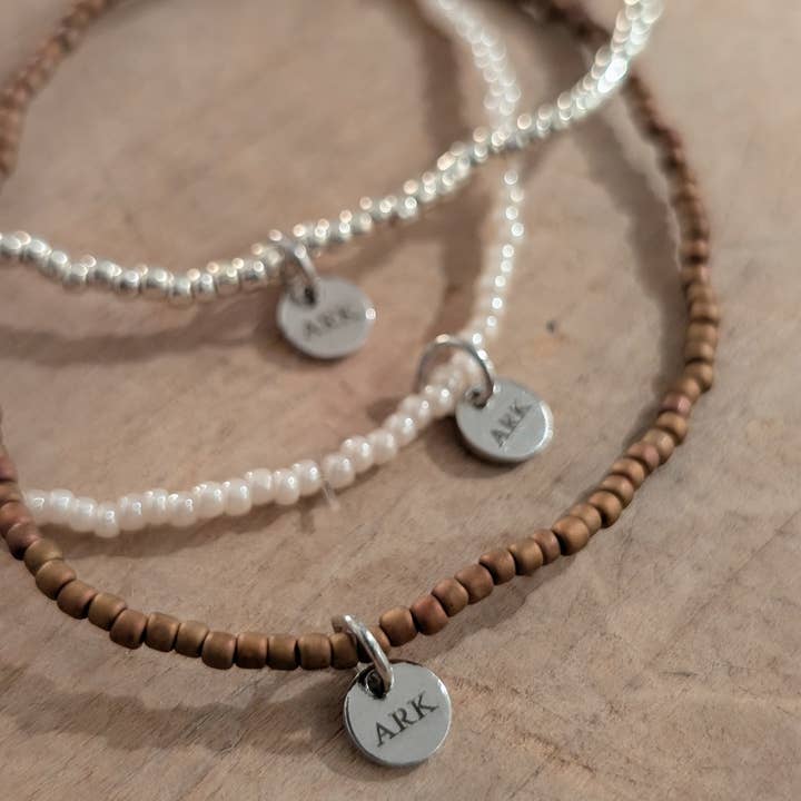 ARKHOUSE® - Wholesale Charm/Dangle Bracelet - ARK Stretch & Stack Bracelet - Pearly2