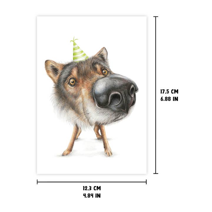 Beast Of Paradise - Wholesale Birthday Card - Funny Wolf Birthday Card, Animal Greeting Card, Invite Card
