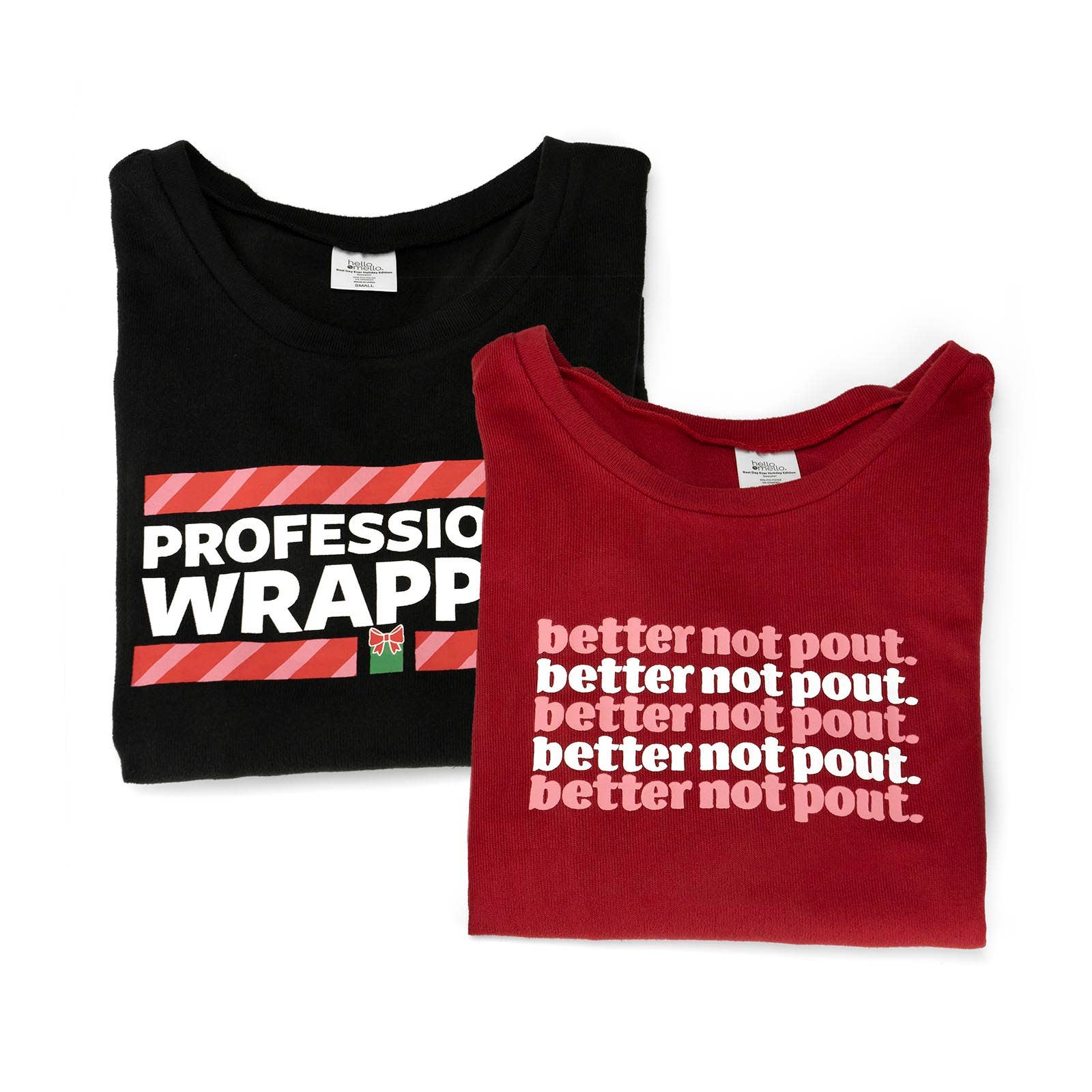 DM Merchandising - Vente T-shirt sérigraphié – femme - Assortiment haut de gamme Hello Mello Best Day Ever Holiday Edition1