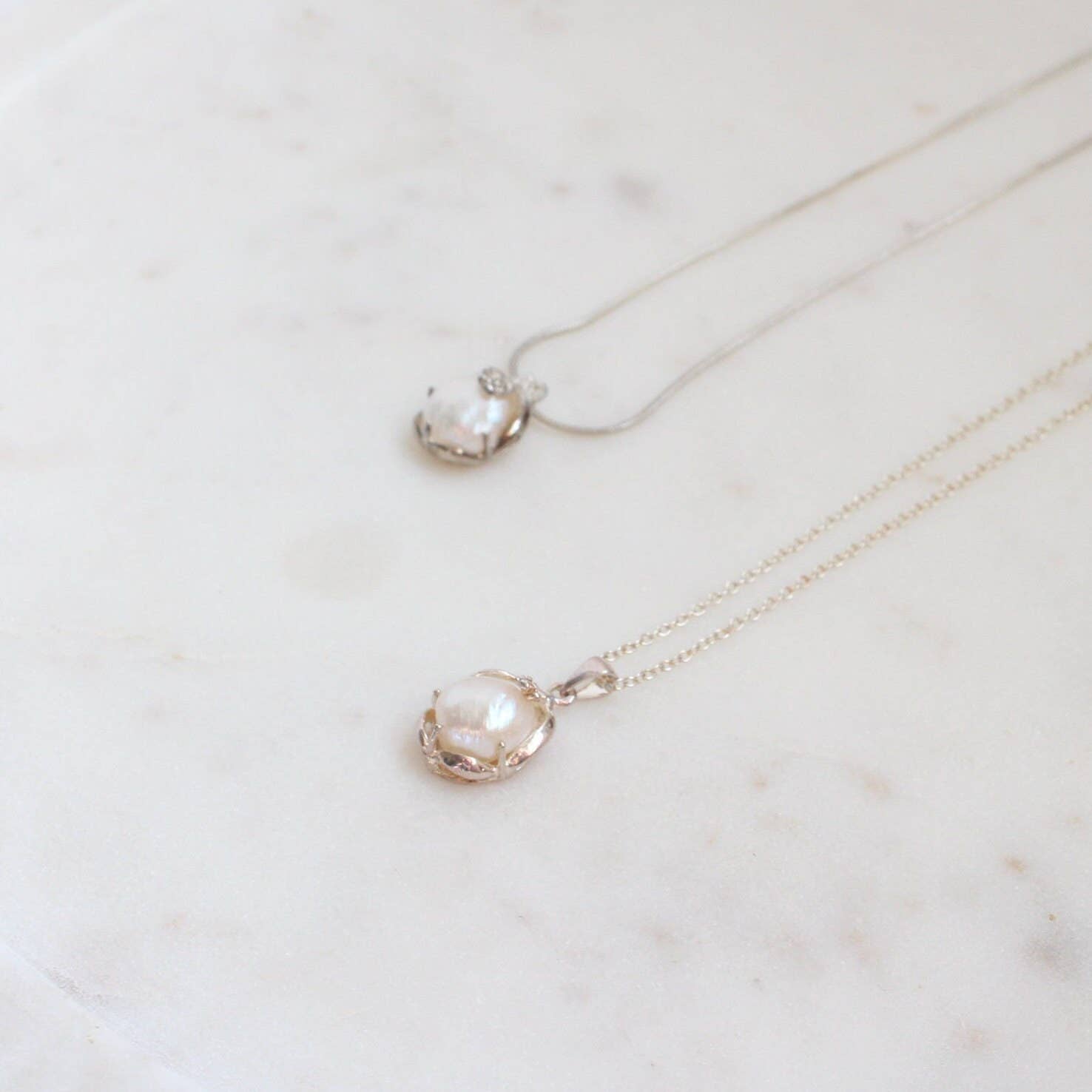 iBijoux - Vendita all'ingrosso Collana con ciondolo/pendaglio - Collana di Perle Coltivate d'Acqua Dolce (1N02)3