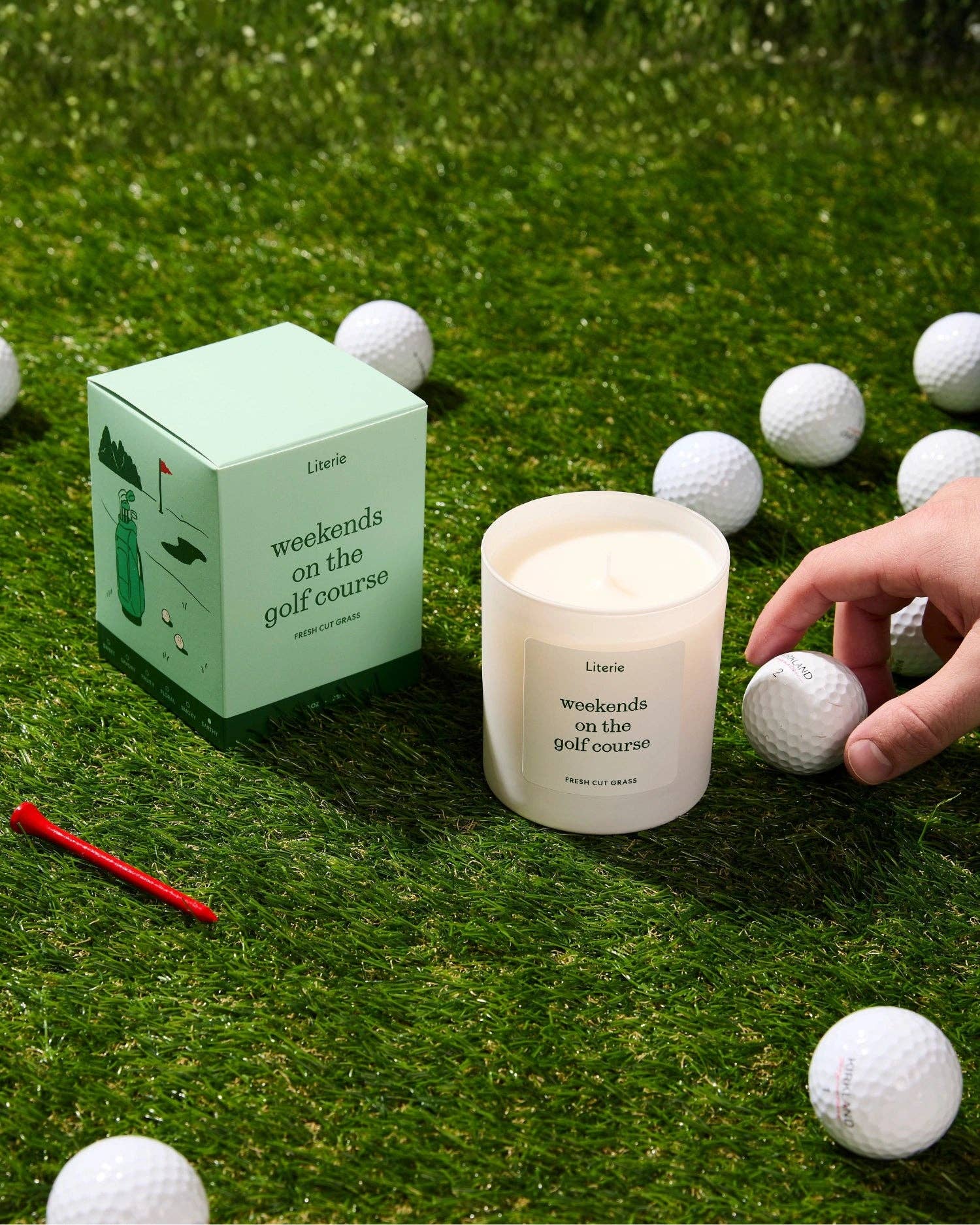 Literie - Wholesale Jar/Filled Candle - Weekends on the Golf Course1
