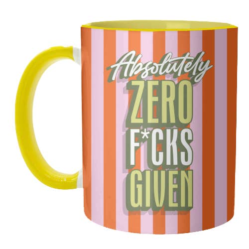 Mugs 'Absolutely Zero F*cks Given' for wholesale by ART WOW (We Ship to the US with DHL)