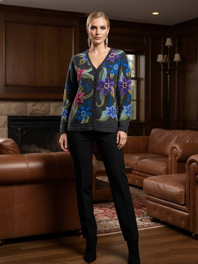 SW-78 Heritage Hand-Knit Alpaca Sweater for wholesale by PERUVIAN PERFECTION