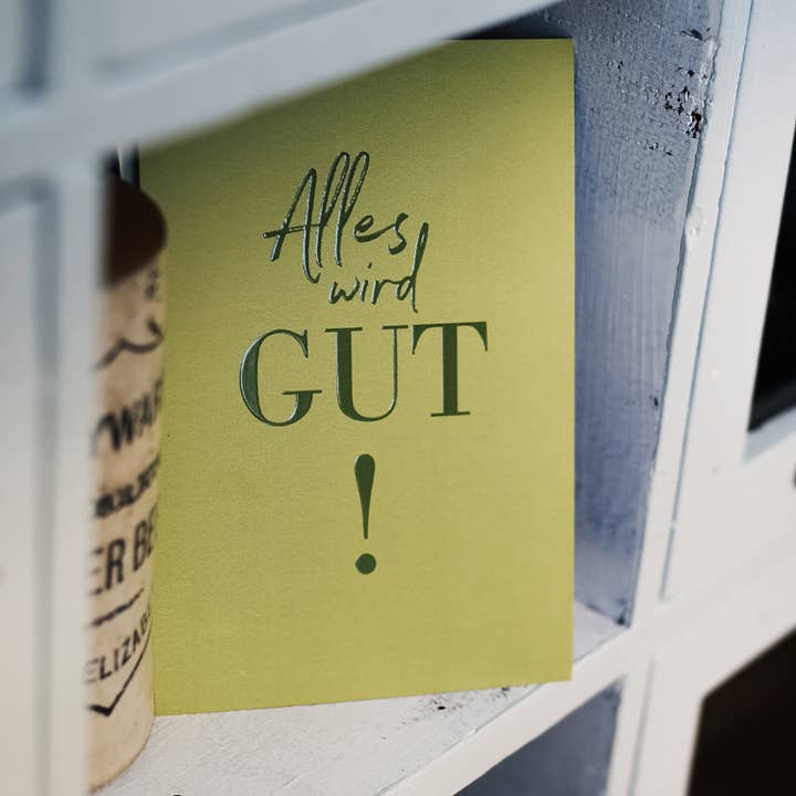 Alles komt goed - ansichtkaart voor wholesale door LAZY DAY paper