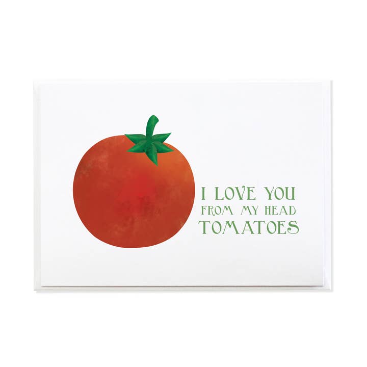 Victory Garden Tomato Greeting Card for wholesale by Anne Green Design