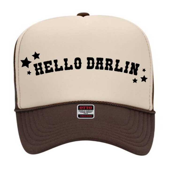 Casquette Hello Darlin Trucker pour la vente par Brandy & Daisy's Boutique