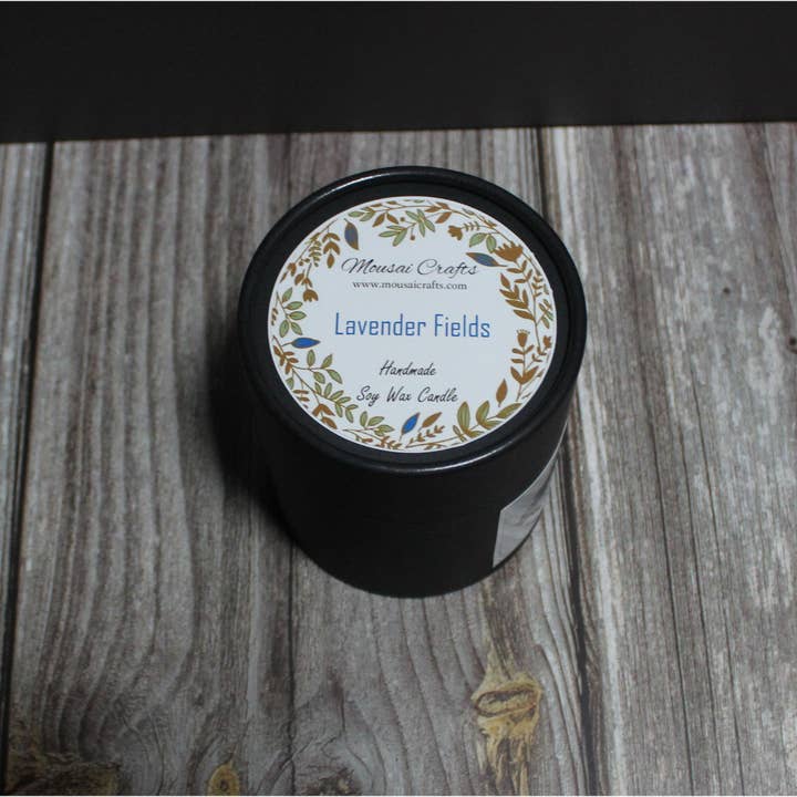 Mousai Crafts - Wholesale Jar/Filled Candle - Lavender Fields 8.5oz Soy Wax Candle6