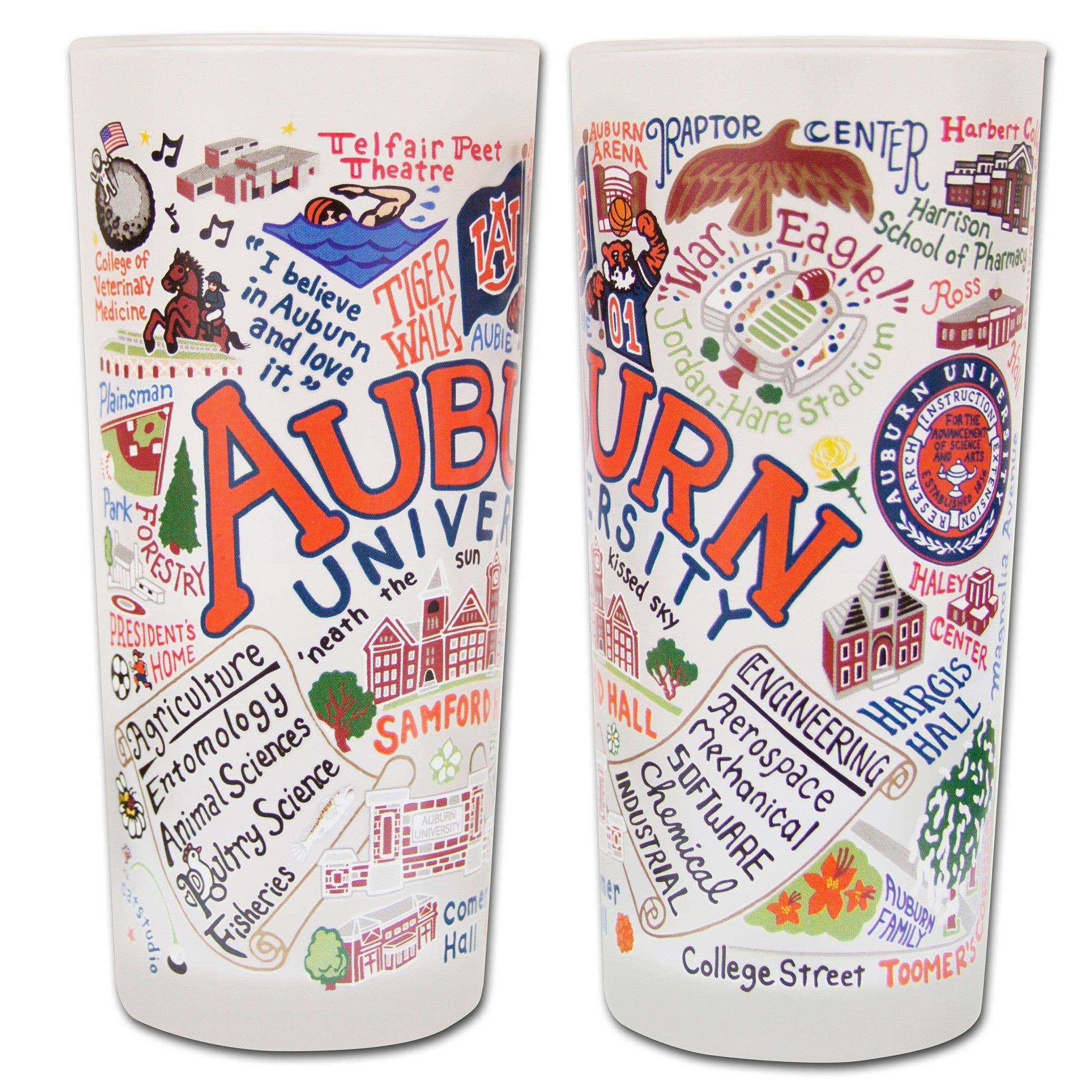 catstudio - Wholesale Drinking Glass/Cup - Auburn University Collegiate Drinking Glass1