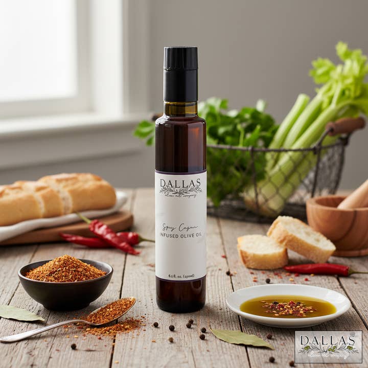 Azeite Picante Infundido com Cajun por atacado de Dallas olive oil company