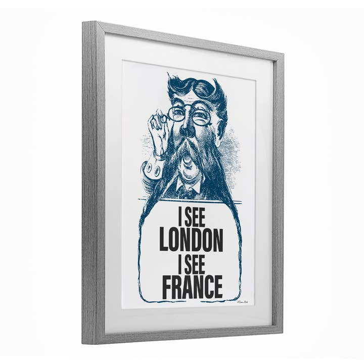 Stupell Industries - Wholesale Wall Sign - I See London & France - Print Under Glass Wall Art10