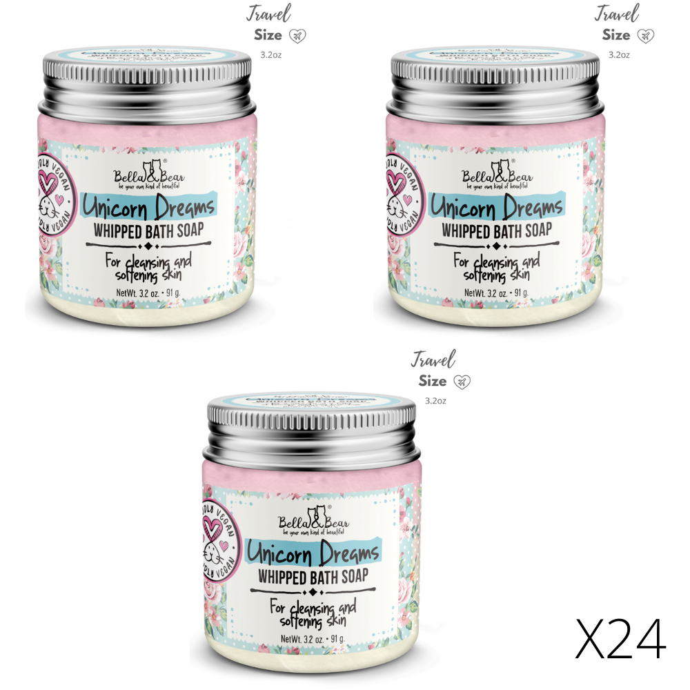 Bella & Bear - Vente Savons fouettés - Savon de bain fouetté Unicorn Dreams | Crème à raser mini 3,2 oz7