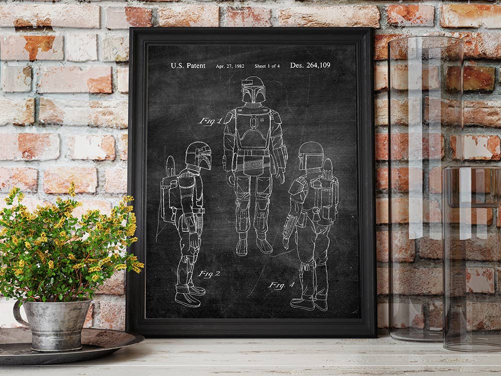 Fresh Prints of CT - Vente Affiche d'art - Boba Fett 1982 - Impression sur brevets - Star Wars5