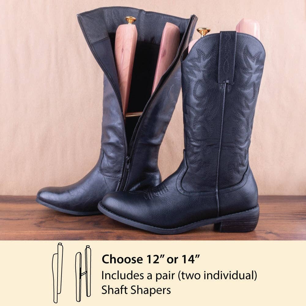 FootFitter - Wholesale Shoe Tree - Unisex - FootFitter Aromatic Cedar Boot Shaft Shapers- CB22, 12" or 14"4