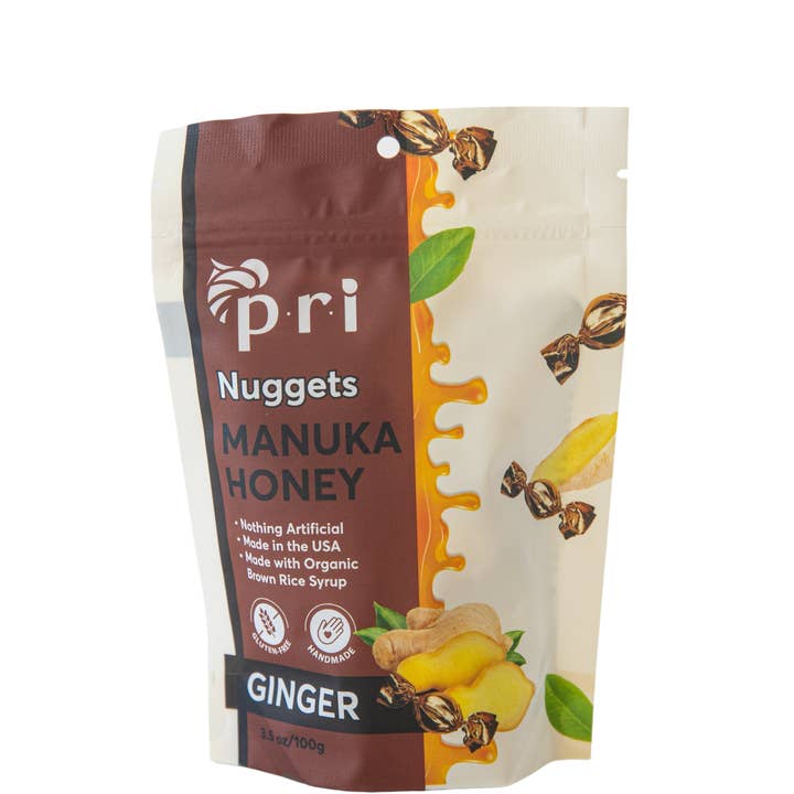 Pacific Resources - Wholesale Boiled sweets - Manuka Honey & Ginger Nuggets 3 oz0