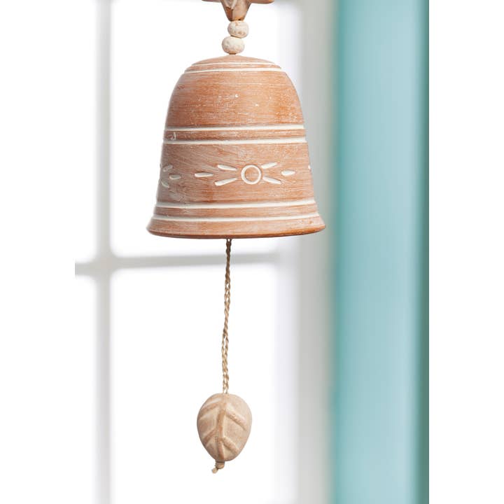 Namaste - Wholesale Wind Chime - Terracotta Wind Chime - Bird