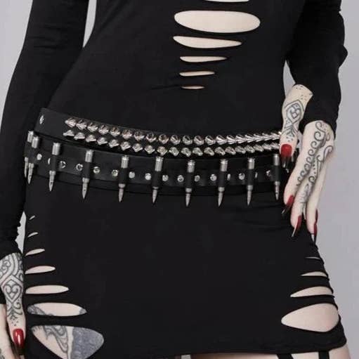 CINTURÓN TIPO BALA BT121NIC-NIC CON CARCASA DE NÍQUEL Y PUNTAS DE NÍQUEL para venta al por mayor de Funk Plus