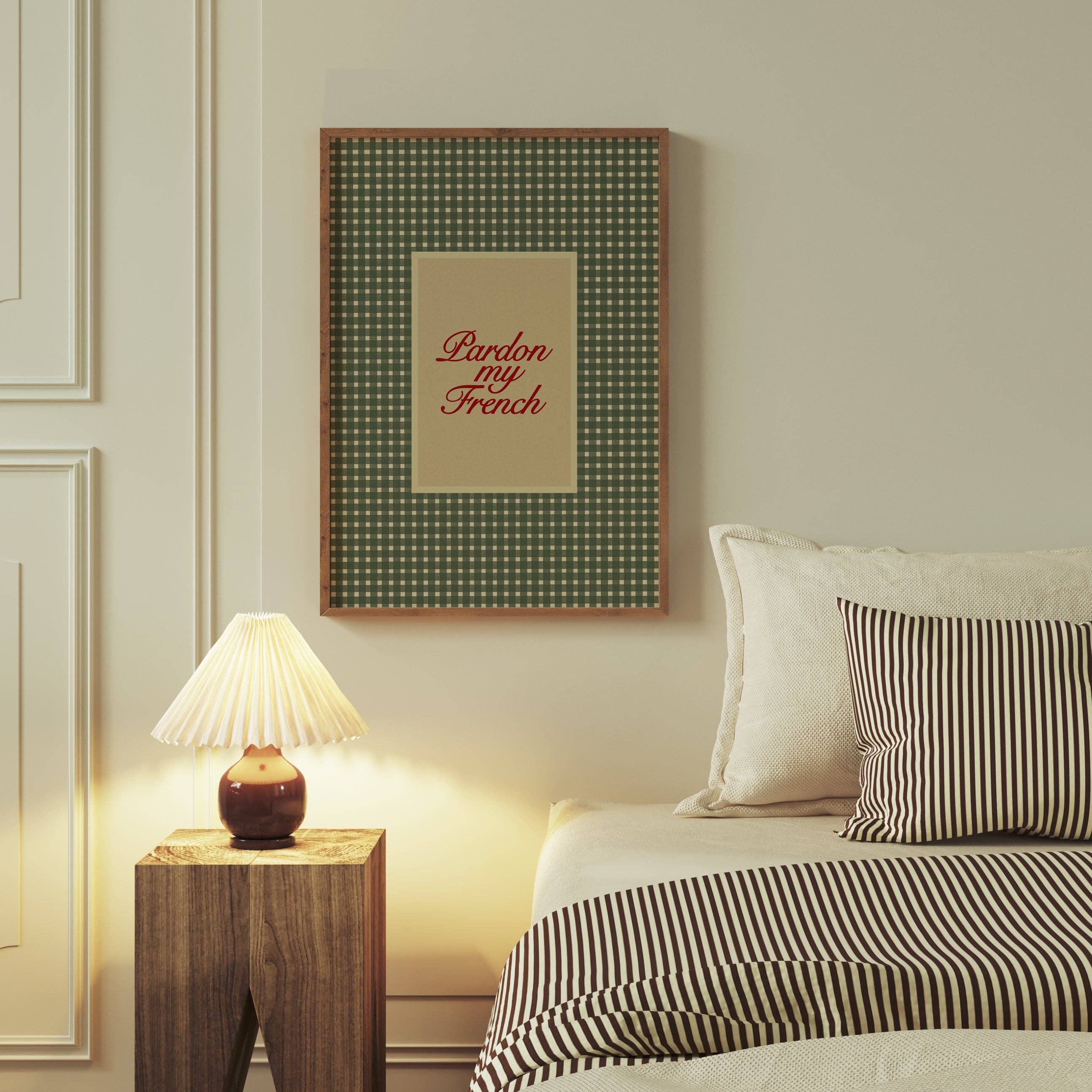 Lune Club - Wholesale Art Print - Pardon My French Checkered Print7