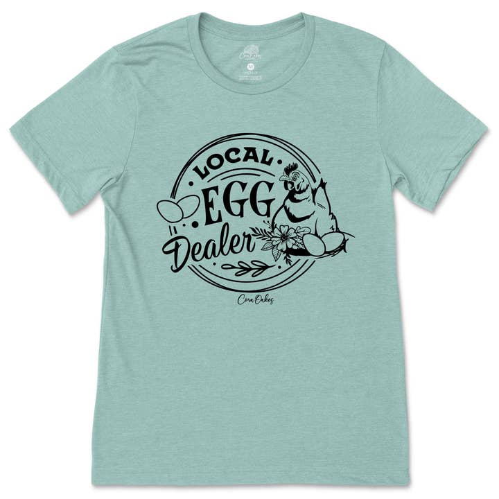 Cora Oakes Collection - Wholesale Screen Printed T-Shirt - Women's - Local Chicken Egg Dealer T-Shirt