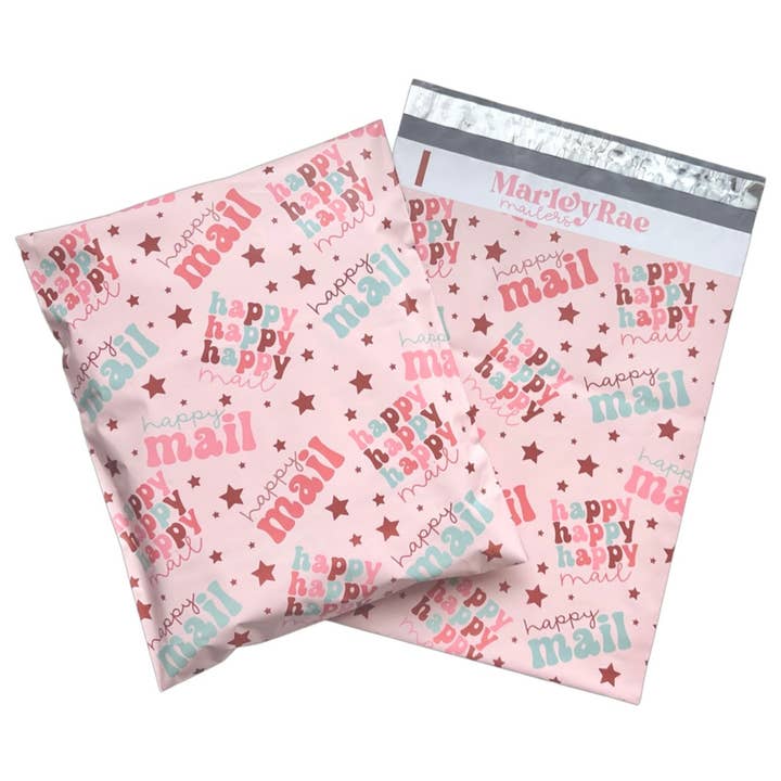 Marley Rae Mailers - Wholesale Envelopes - 14.5x19 Premium Poly Mailer- Happy Mail