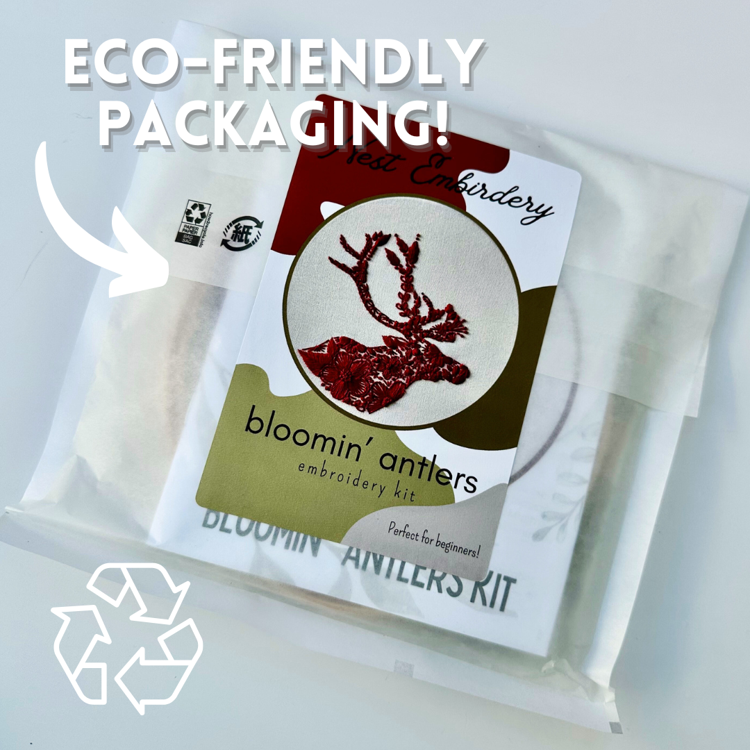 Nest Embirdery - Wholesale Embroidery/Cross Stitch Supplies - Bloomin' Antlers Kit2