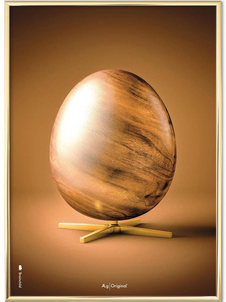 Ägget affisch — Äggfiguren — Brun for engroshandel hos Brainchild