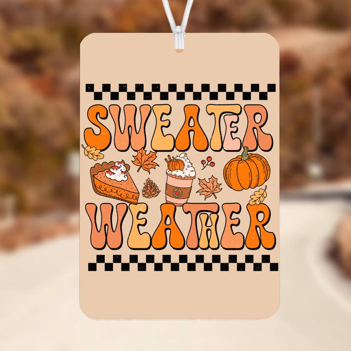 Sweater Weather Reusable Air Freshie for wholesale by Honey Designs