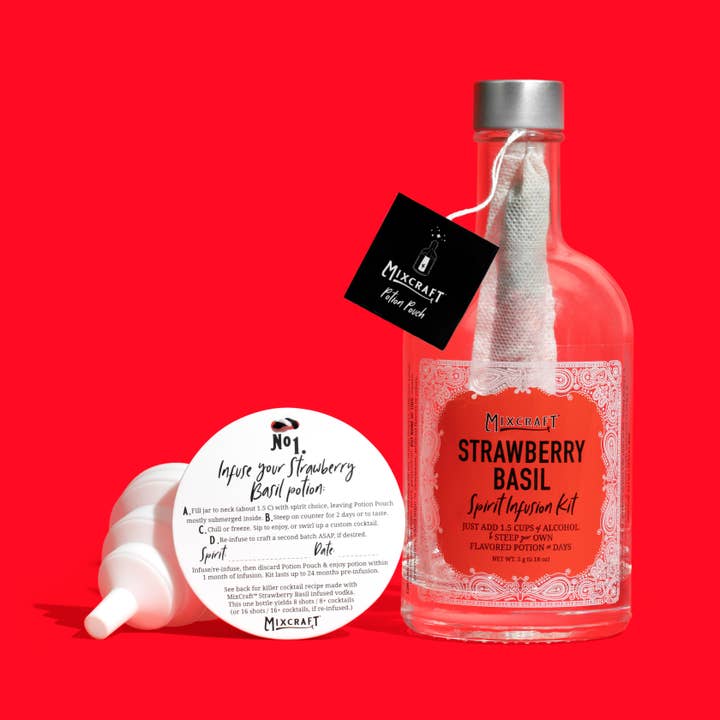 MixCraft - Wholesale DIY drink kit - Strawberry Basil Spirit Infusion Kit3