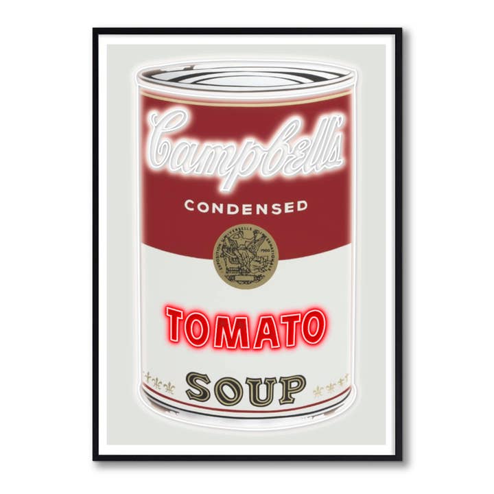 Quadro Bar Restaurant Neon Campbell spielt am Schlagzeug für den Großhandel von Woooow Arte