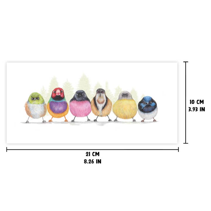 Beast of Paradise - Wholesale Everyday Greeting Card - Cute Birds Animal Greeting Card, Birthday Cards, Blank Card2