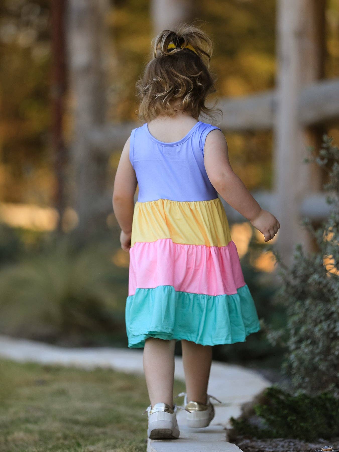 Rylee Faith Designs - Wholesale Dress Set - Baby - Rainbow Star Colorful 3-Piece Dress Set11