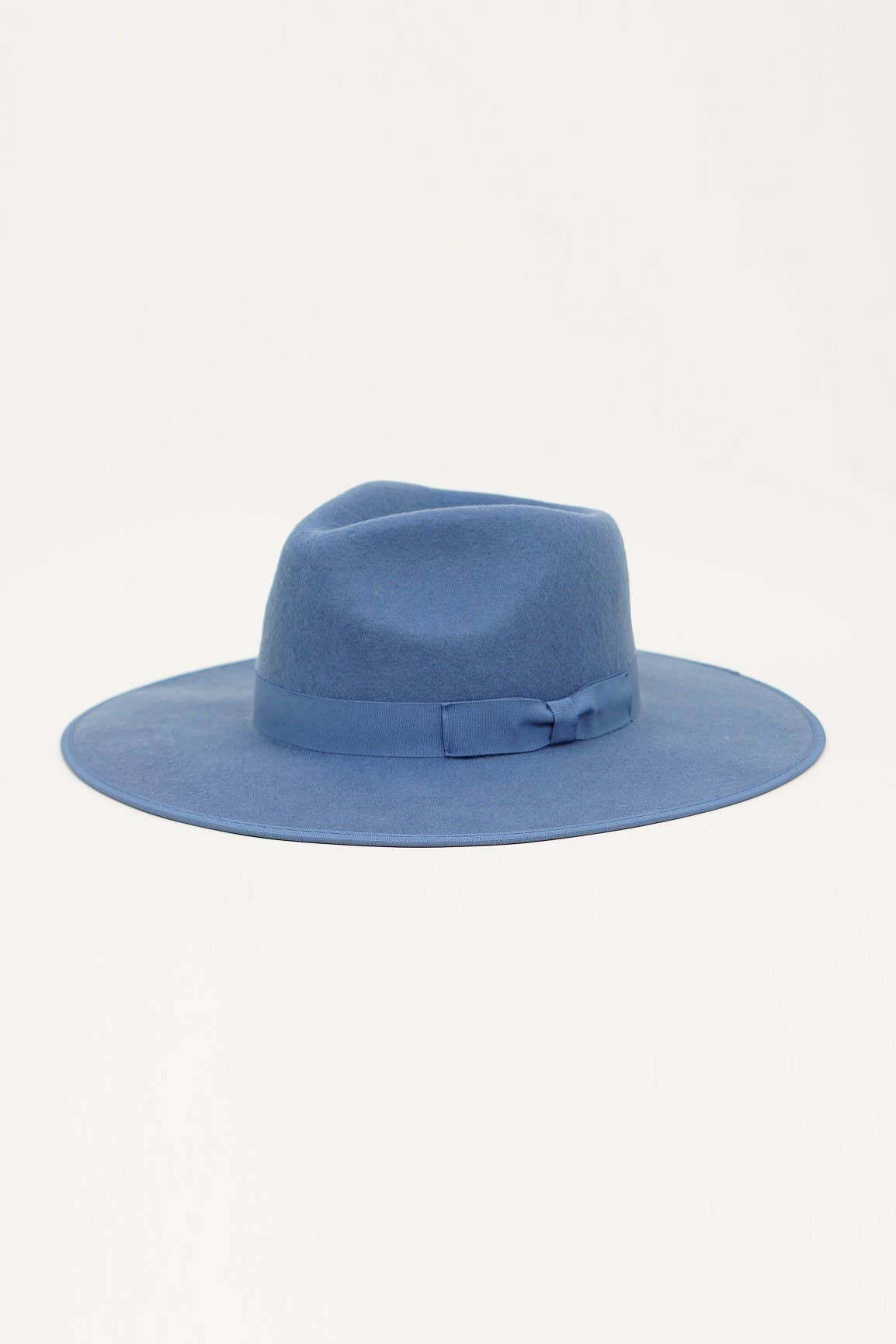 Olive & Pique – Engroshandel Fedora - Unisex – BARRY - Signatur 100% uldfilt rancherhue, pulverblå1