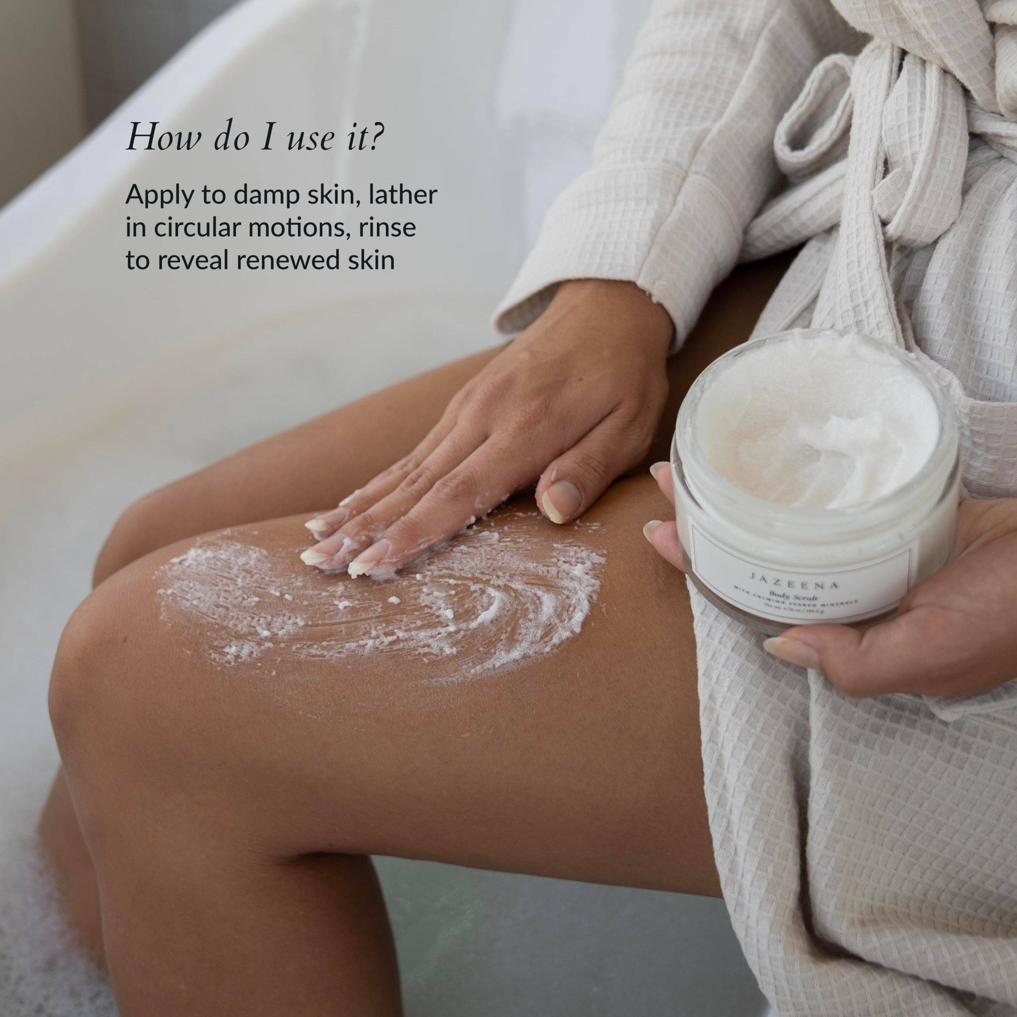 Jazeena - Wholesale Body Scrub/Exfoliant - Magnesium Body Scrub | Supports Sleep, Zechstein-Rich 6.7oz5