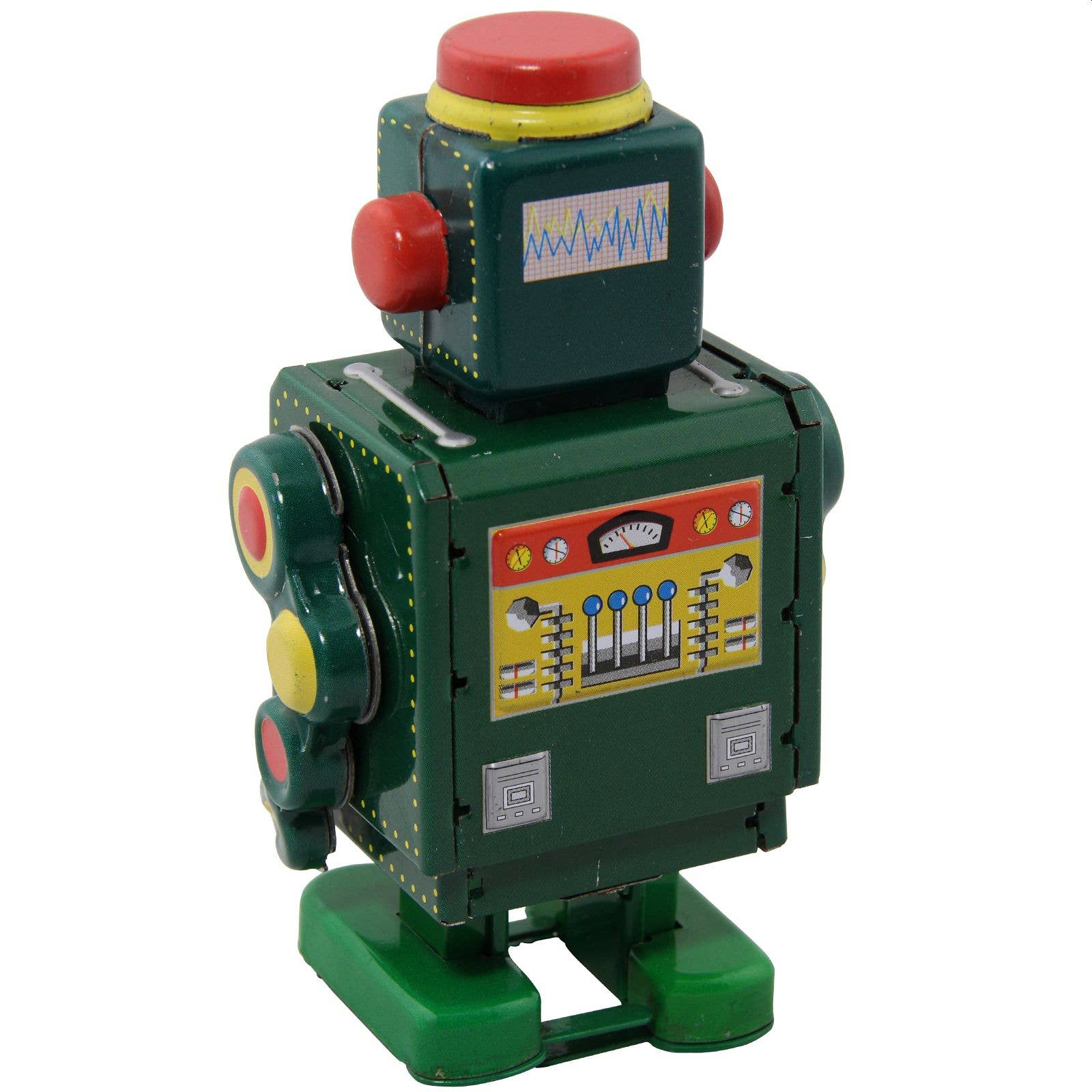 Tribal Trade GmbH - Wholesale Decorative Figurine - Robot green robot green tin robot2